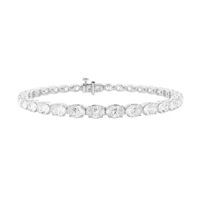 Oval Lab Diamond East-West Tennis Bracelet (8 ct. tw.)