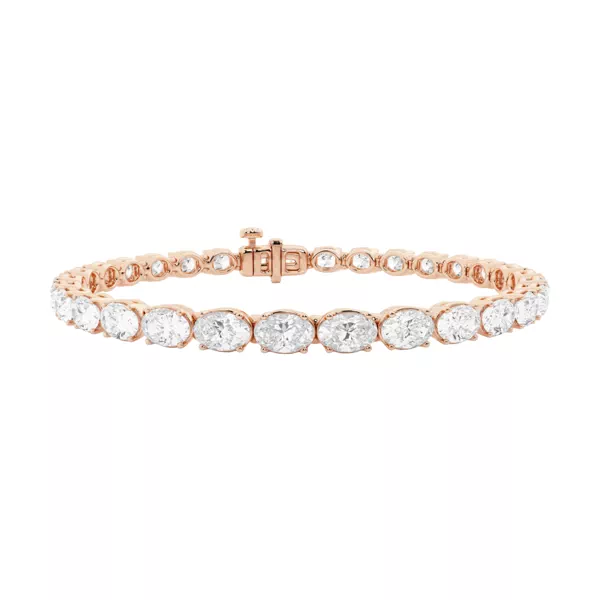 Oval Lab Diamond East-West Tennis Bracelet (9 ct. tw.)