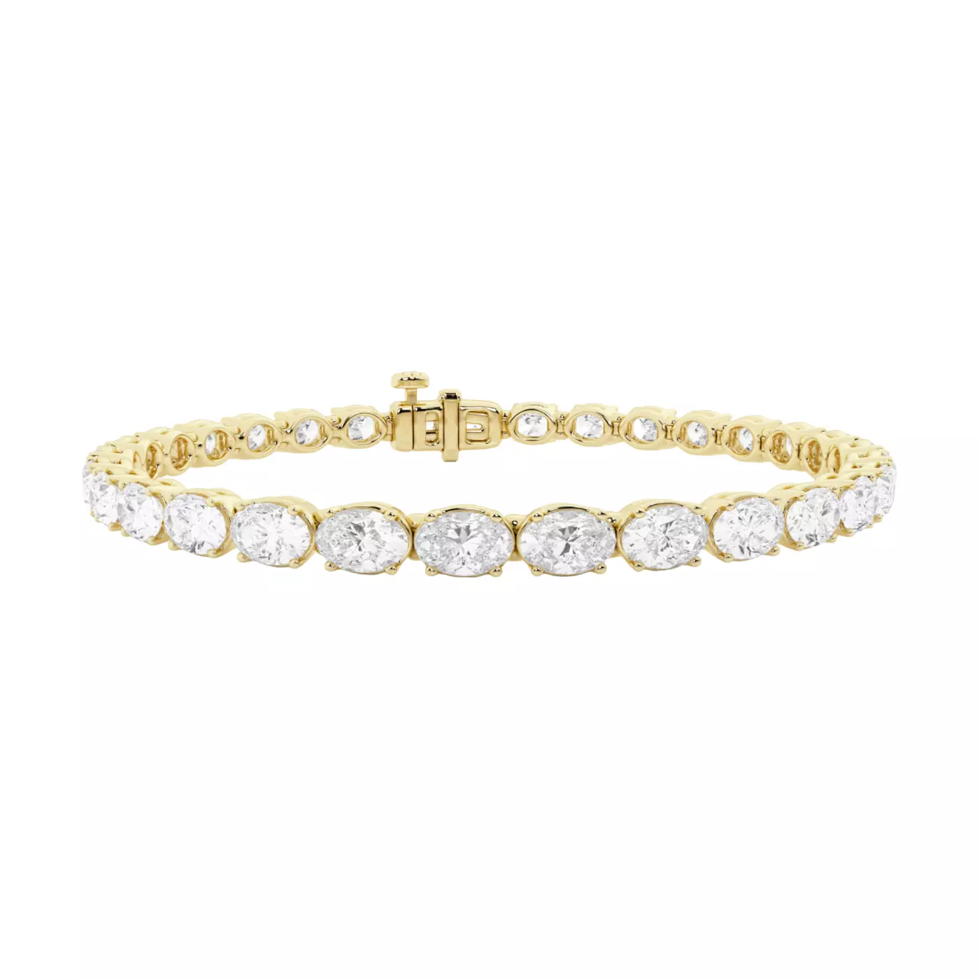Diamonds, Uninterrupted 14K Yellow Gold Engagement Ring