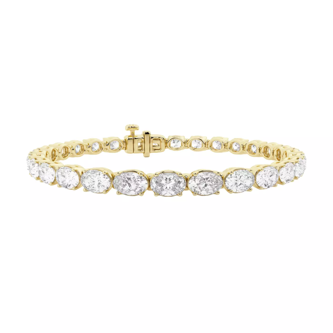 Diamonds, Uninterrupted 14K Yellow Gold Engagement Ring
