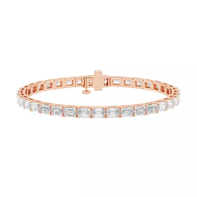 Emerald Lab Diamond East-West Tennis Bracelet (12 1/5 ct. tw.)