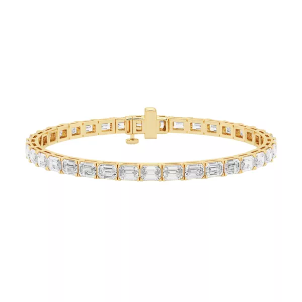 Emerald Lab Diamond East-West Tennis Bracelet (12 1/5 ct. tw.)