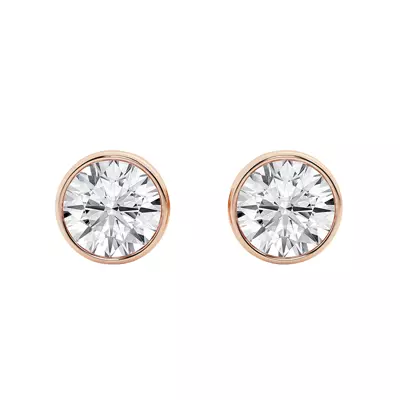 Round Lab Diamond Bezel Stud Earrings (3 ct. tw.)
