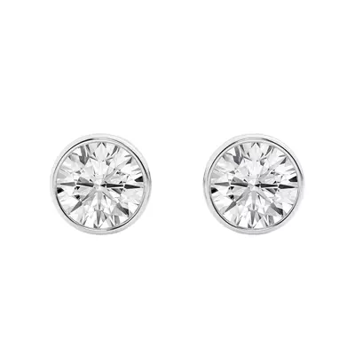 Round Lab Diamond Bezel Stud Earrings (3 ct. tw.)