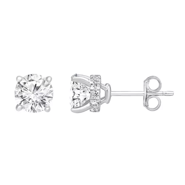 Hidden Halo Lab Diamond Stud
