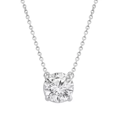 Floating Lab Diamond Solitaire Necklace