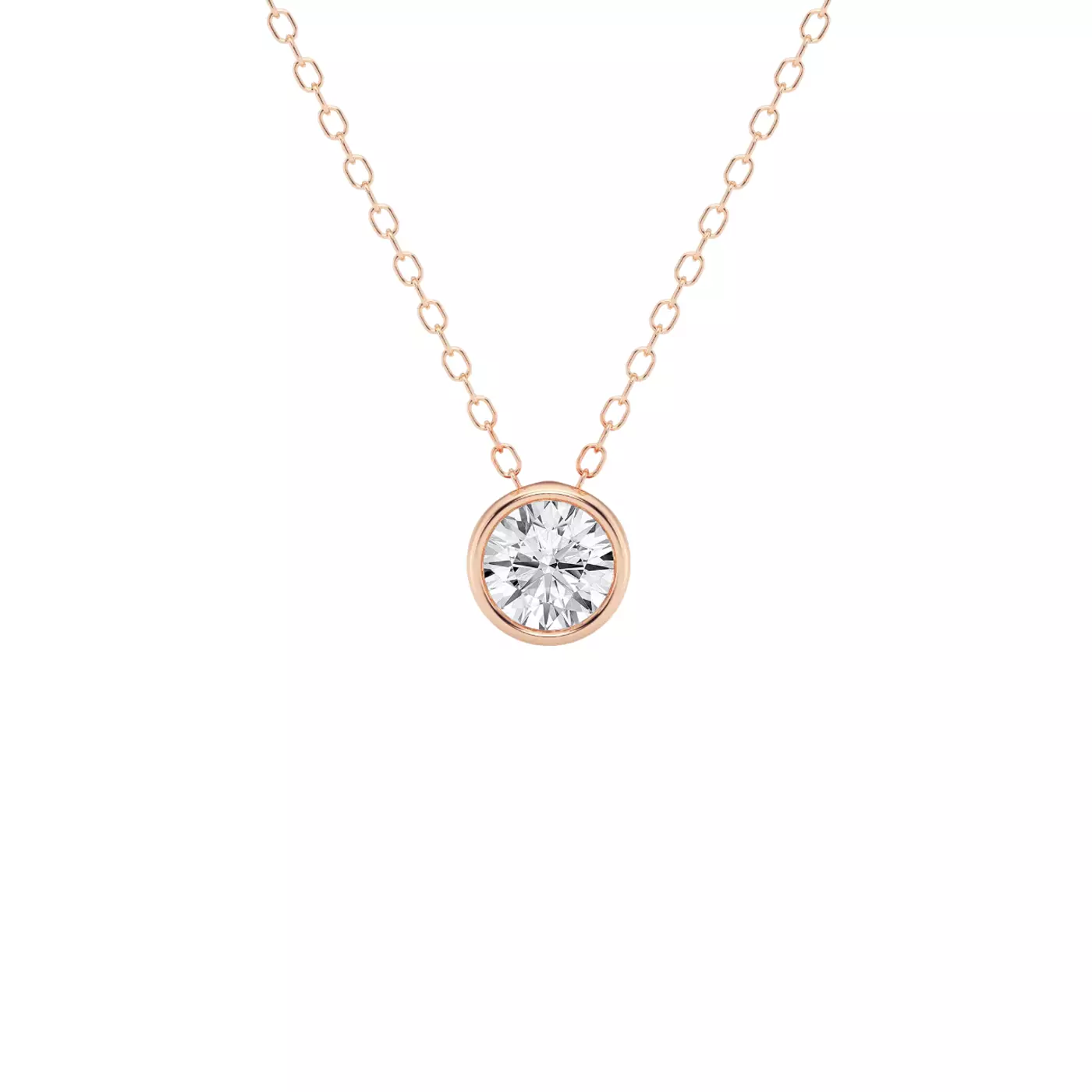 Diamond-First Design 14K Rose Gold Engagement Ring