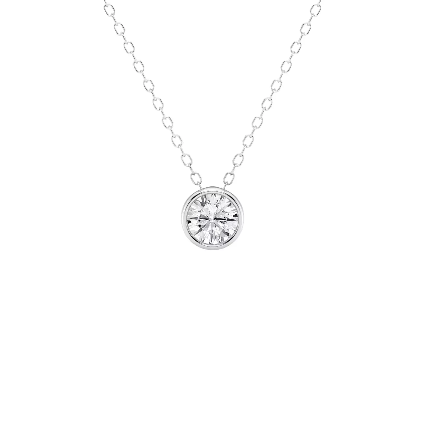 Diamond-First Design 14K White Gold Engagement Ring