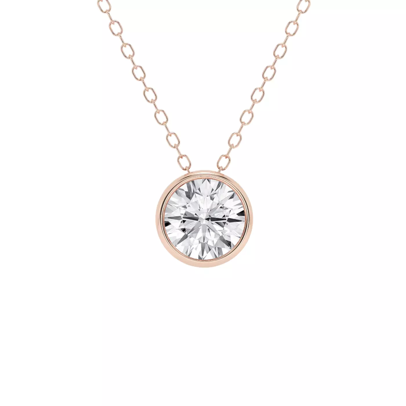 Diamond-First Design 14K Rose Gold Engagement Ring