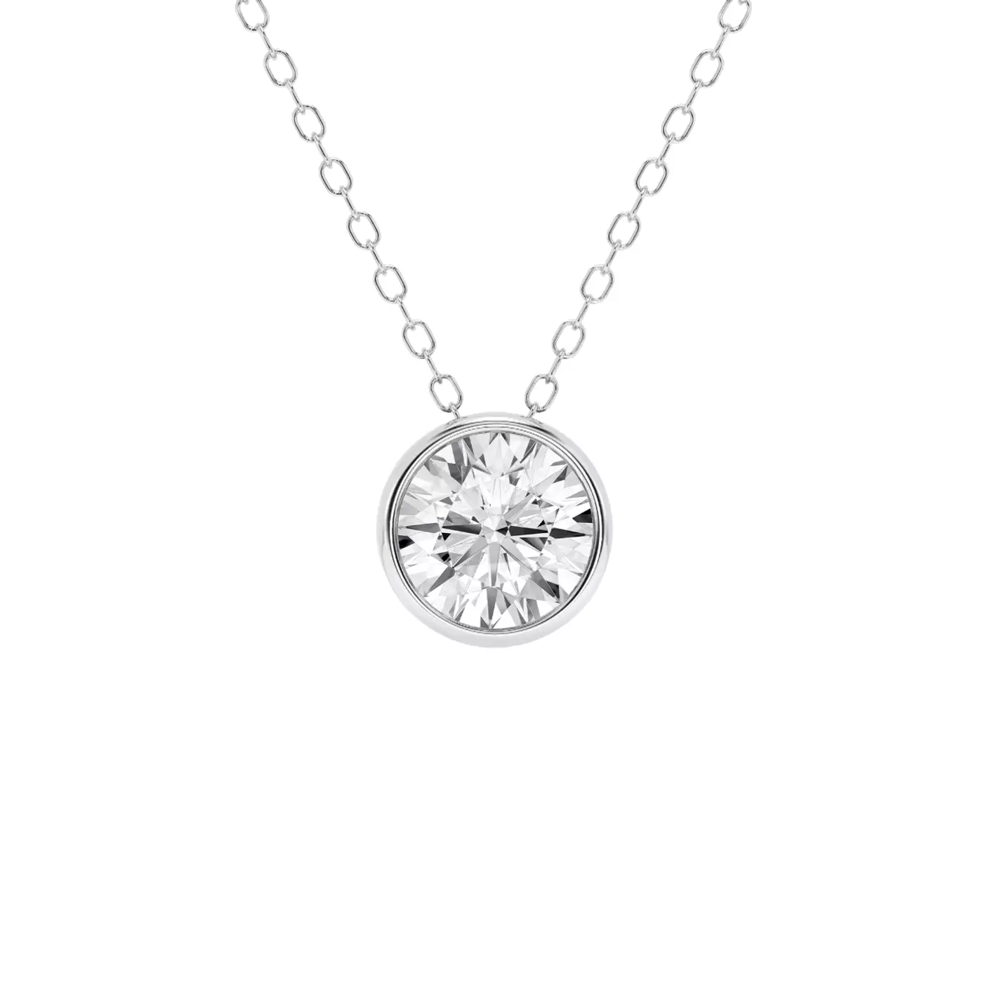 Diamond-First Design 14K White Gold Engagement Ring