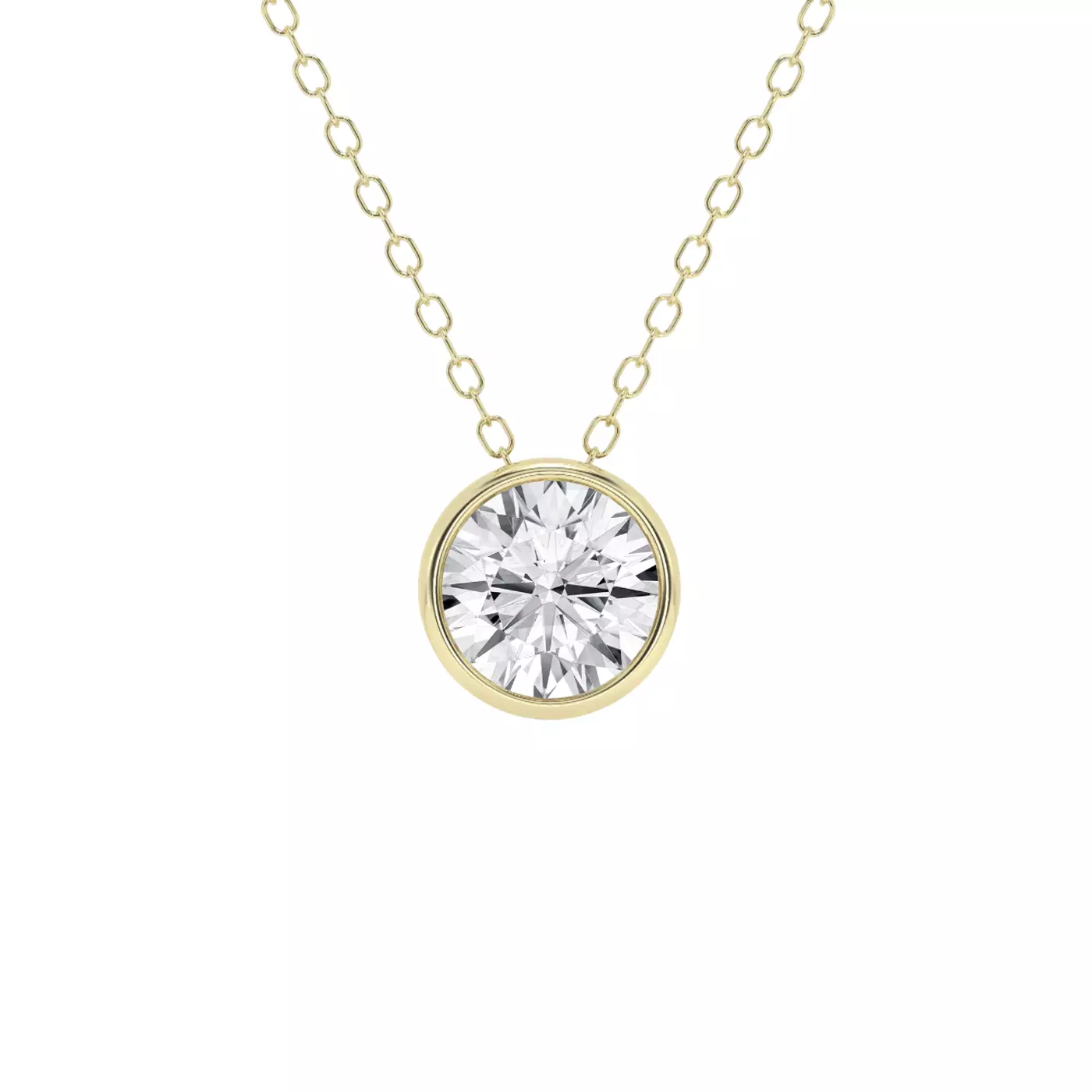 Diamond-First Design 14K Yellow Gold Engagement Ring