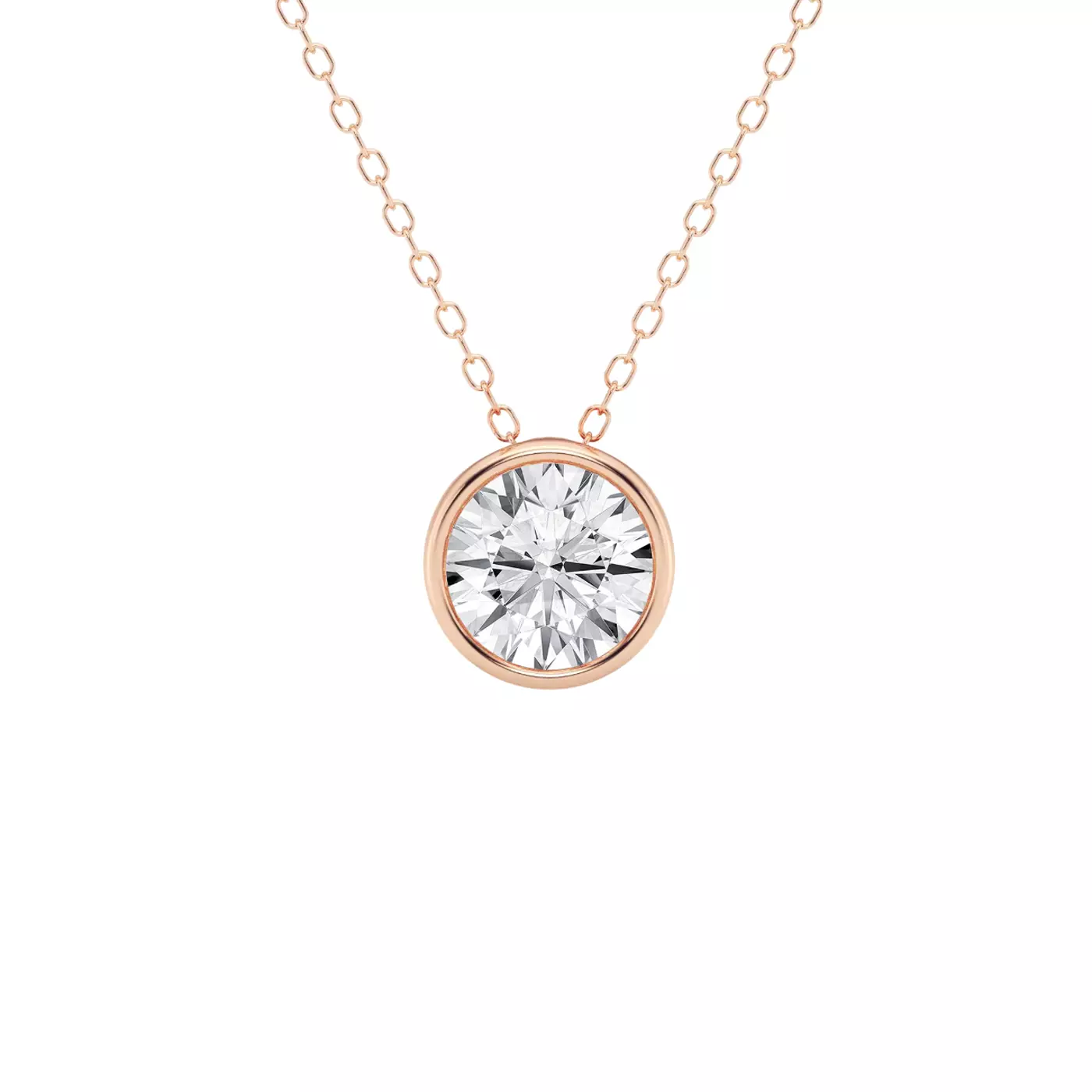 Diamond-First Design 14K Rose Gold Engagement Ring