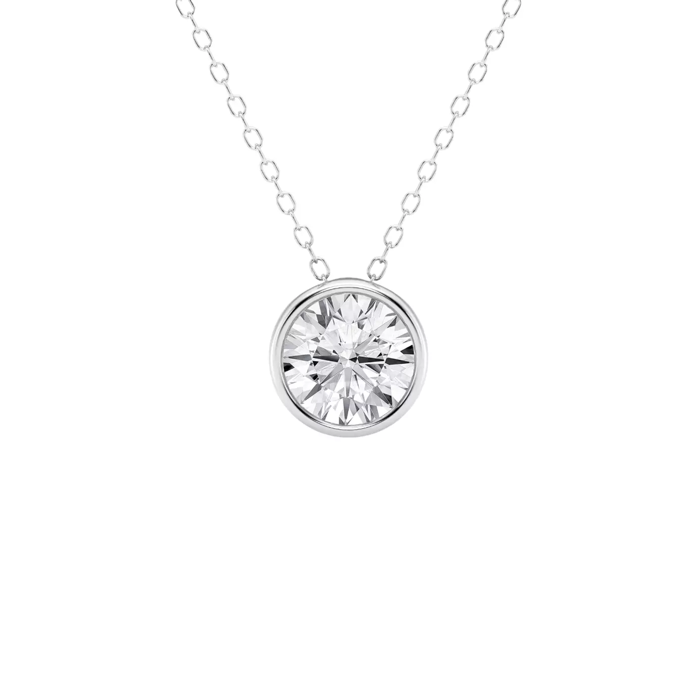 Diamond-First Design 14K White Gold Engagement Ring