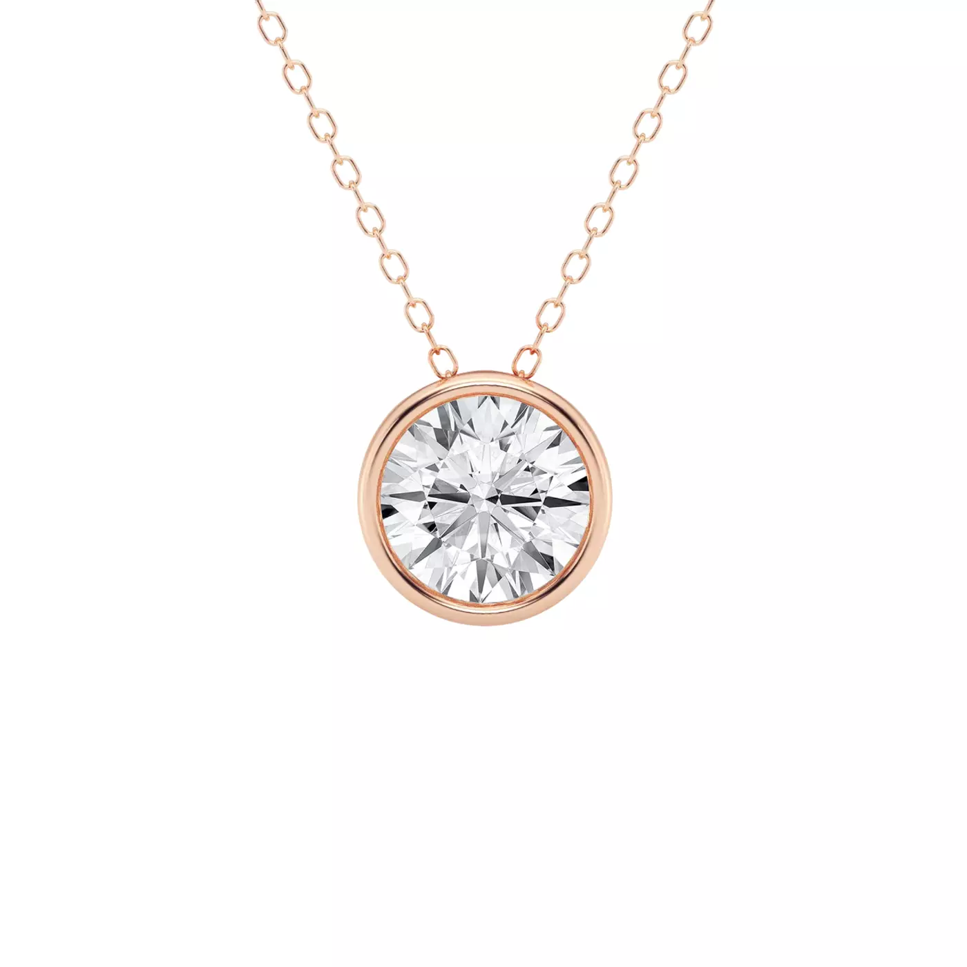 Diamond-First Design 14K Rose Gold Engagement Ring