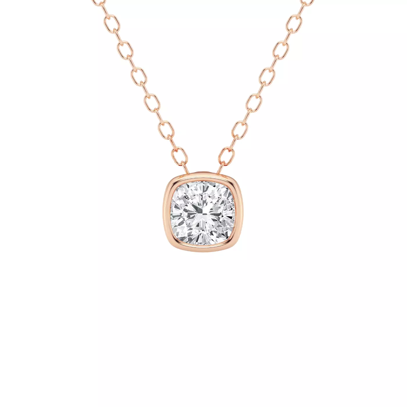 Diamond-First Design 14K Rose Gold Engagement Ring