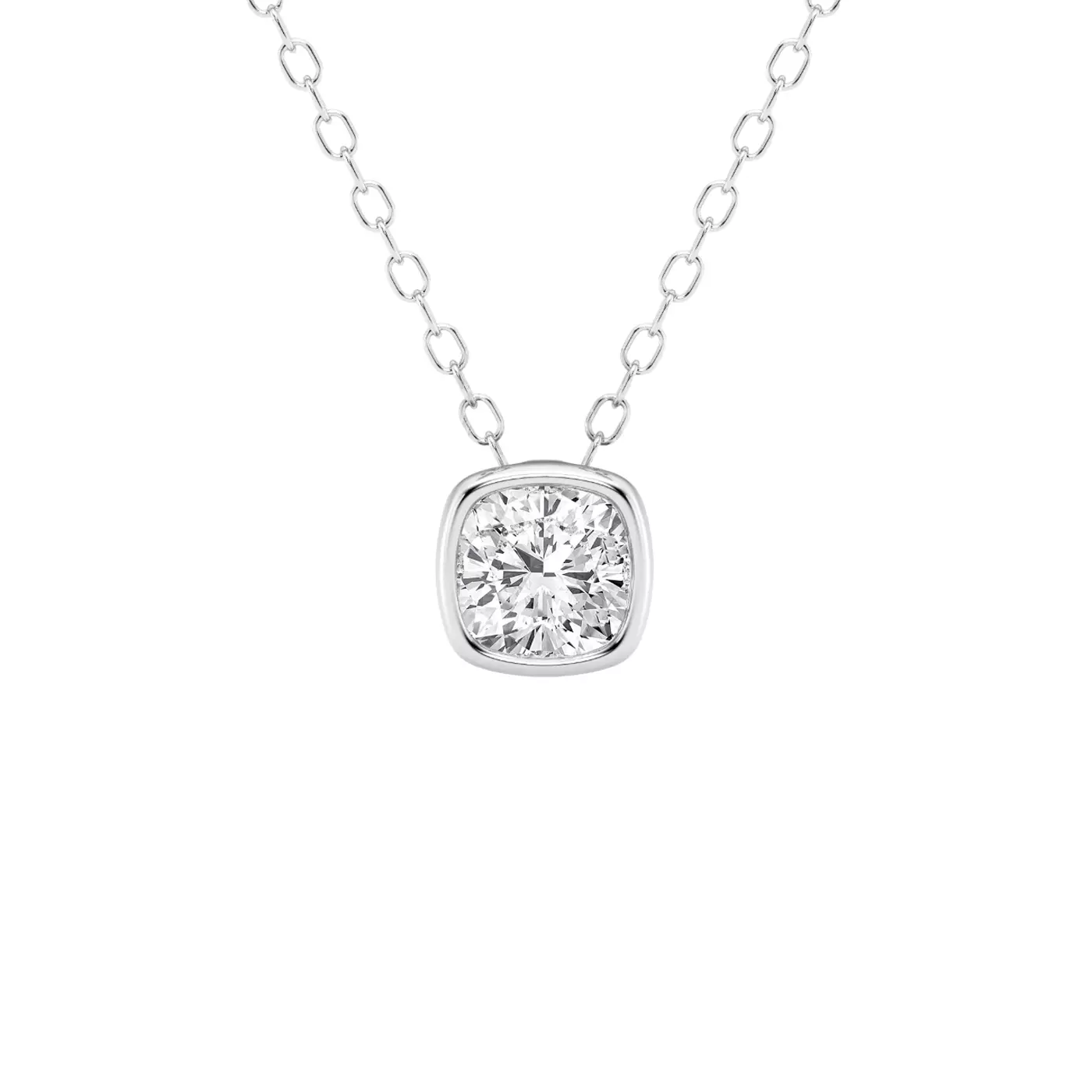 Diamond-First Design 14K White Gold Engagement Ring