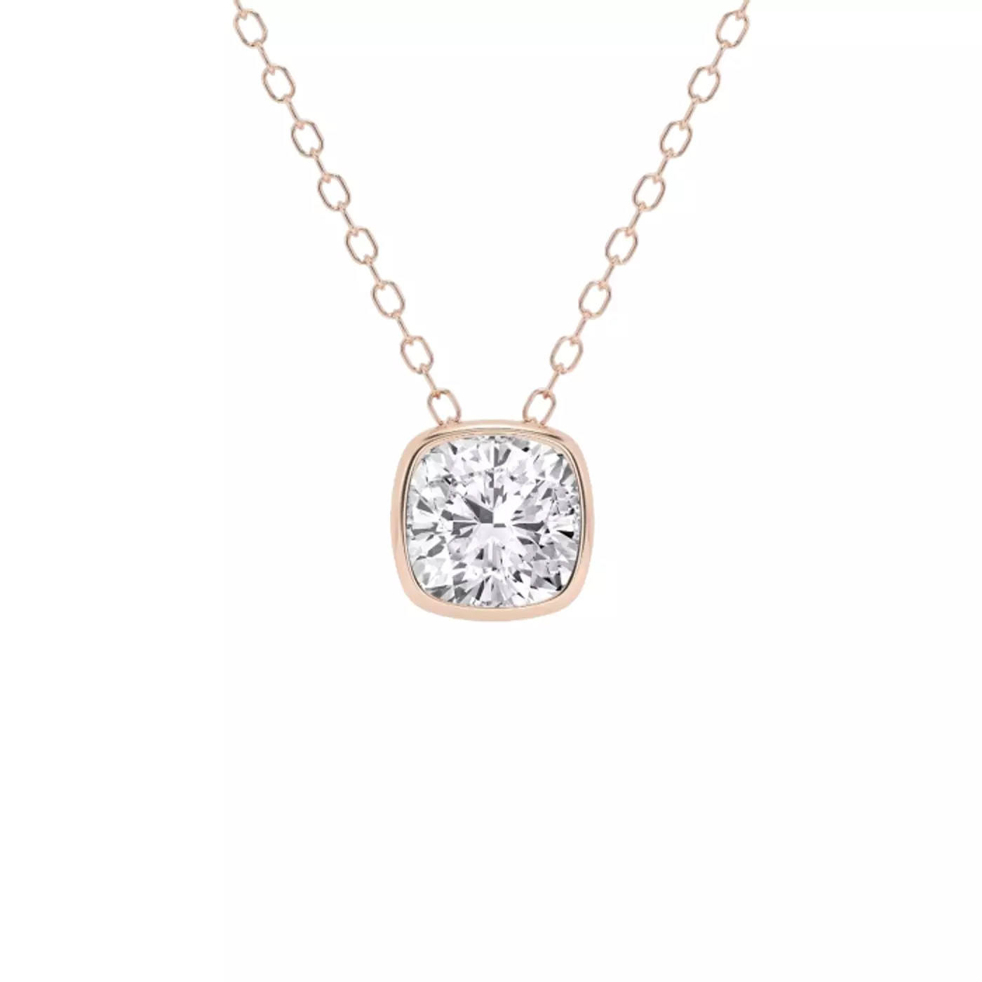 Diamond-First Design 14K Rose Gold Engagement Ring