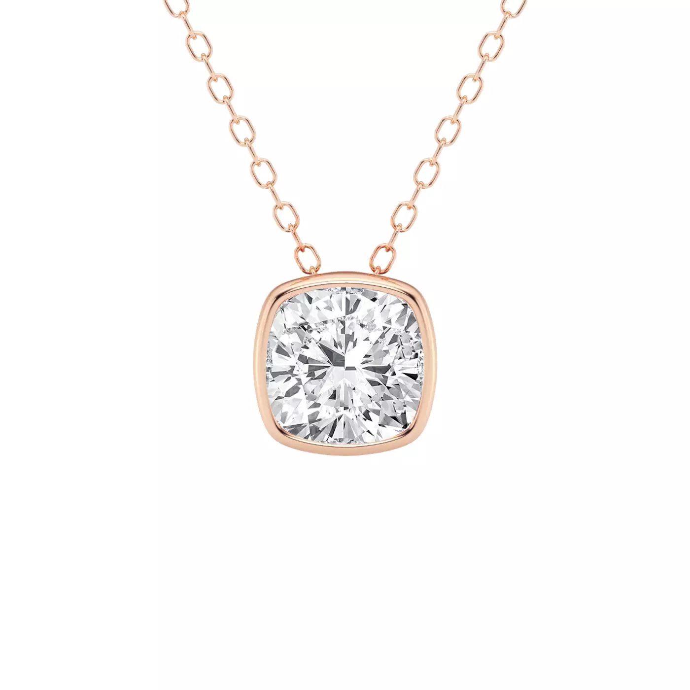 Diamond-First Design 14K Rose Gold Engagement Ring