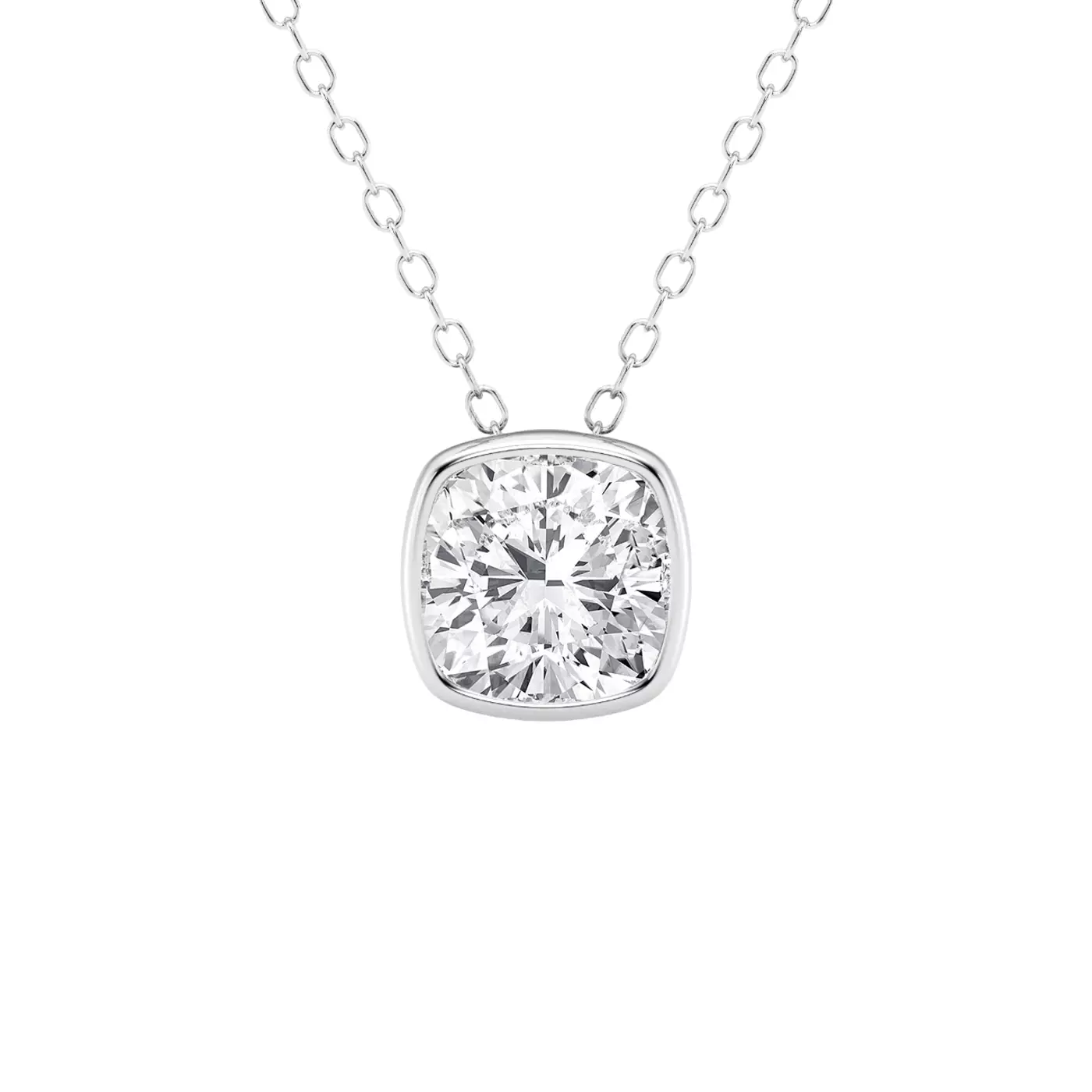 Diamond-First Design 14K White Gold Engagement Ring