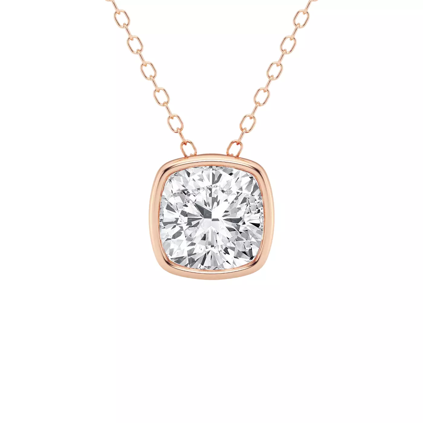 Diamond-First Design 14K Rose Gold Engagement Ring