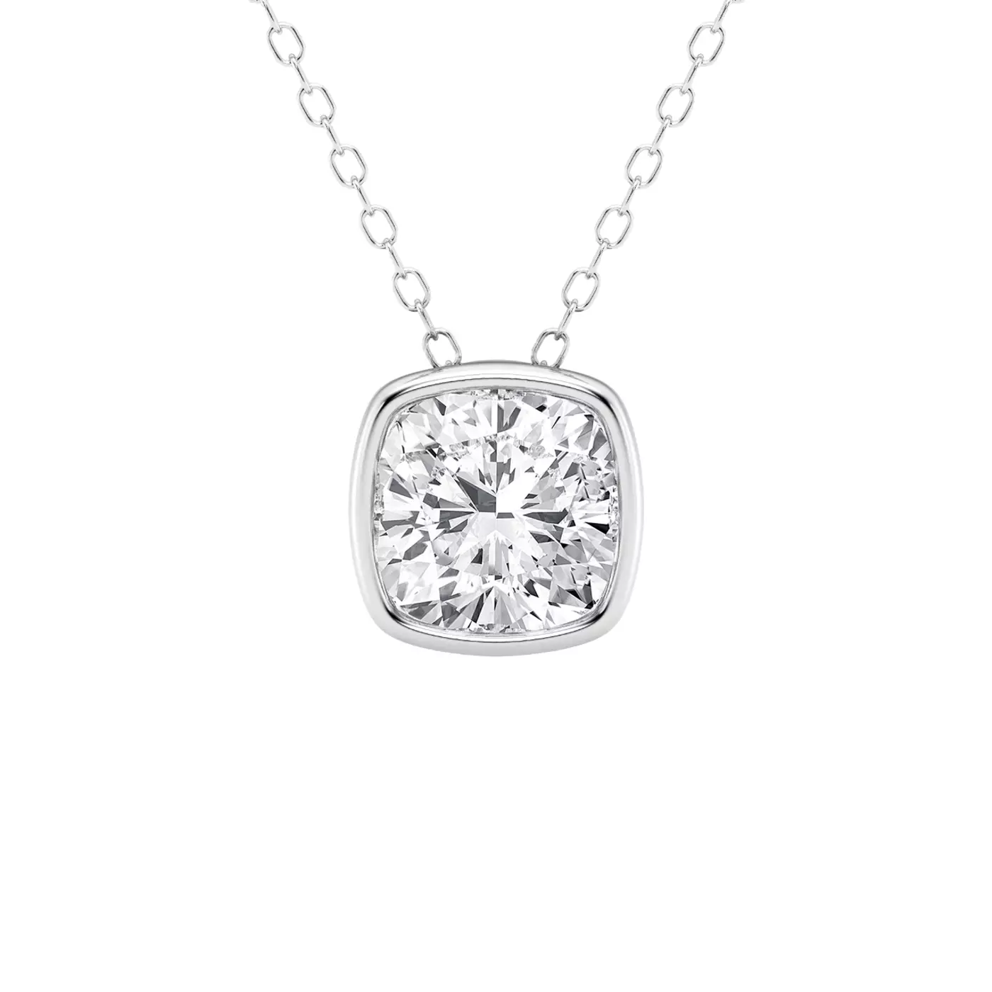 Diamond-First Design 14K White Gold Engagement Ring