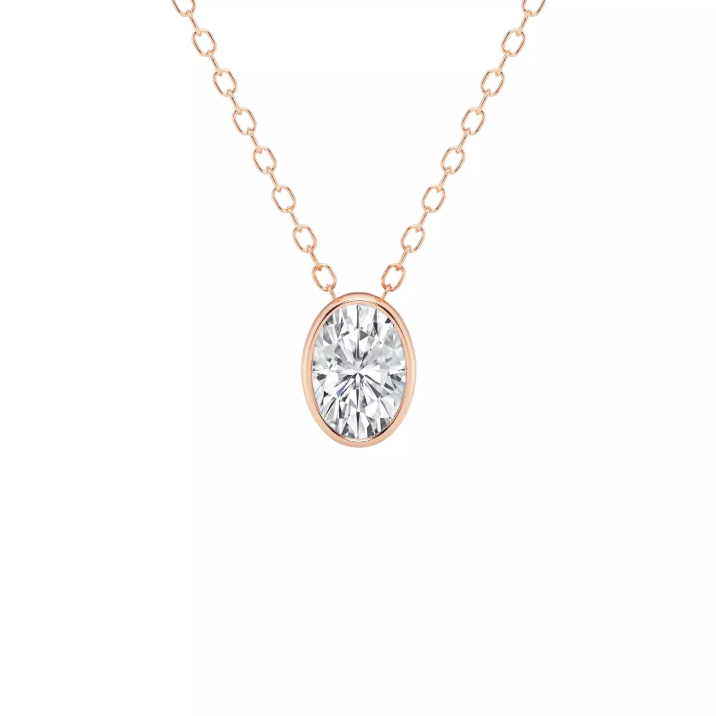 Diamond-First Design 14K Rose Gold Engagement Ring