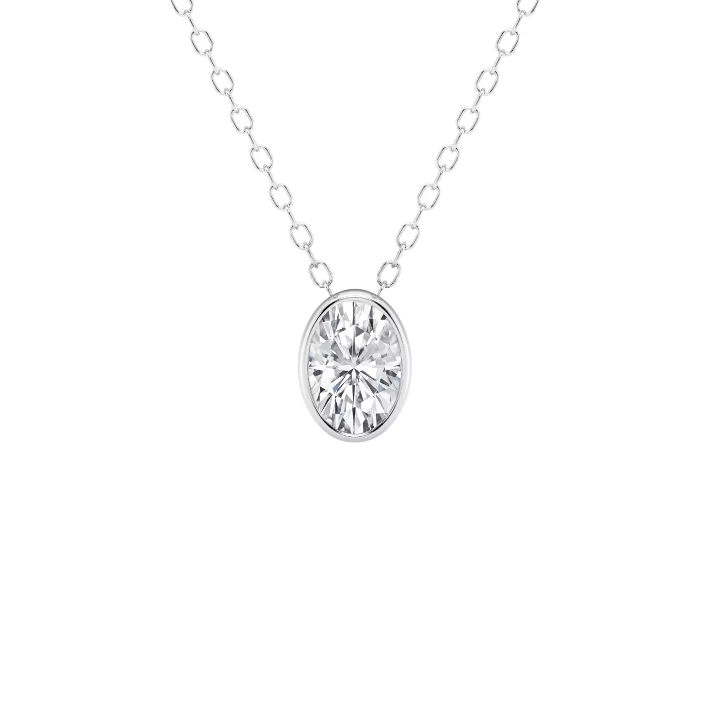 Diamond-First Design 14K White Gold Engagement Ring