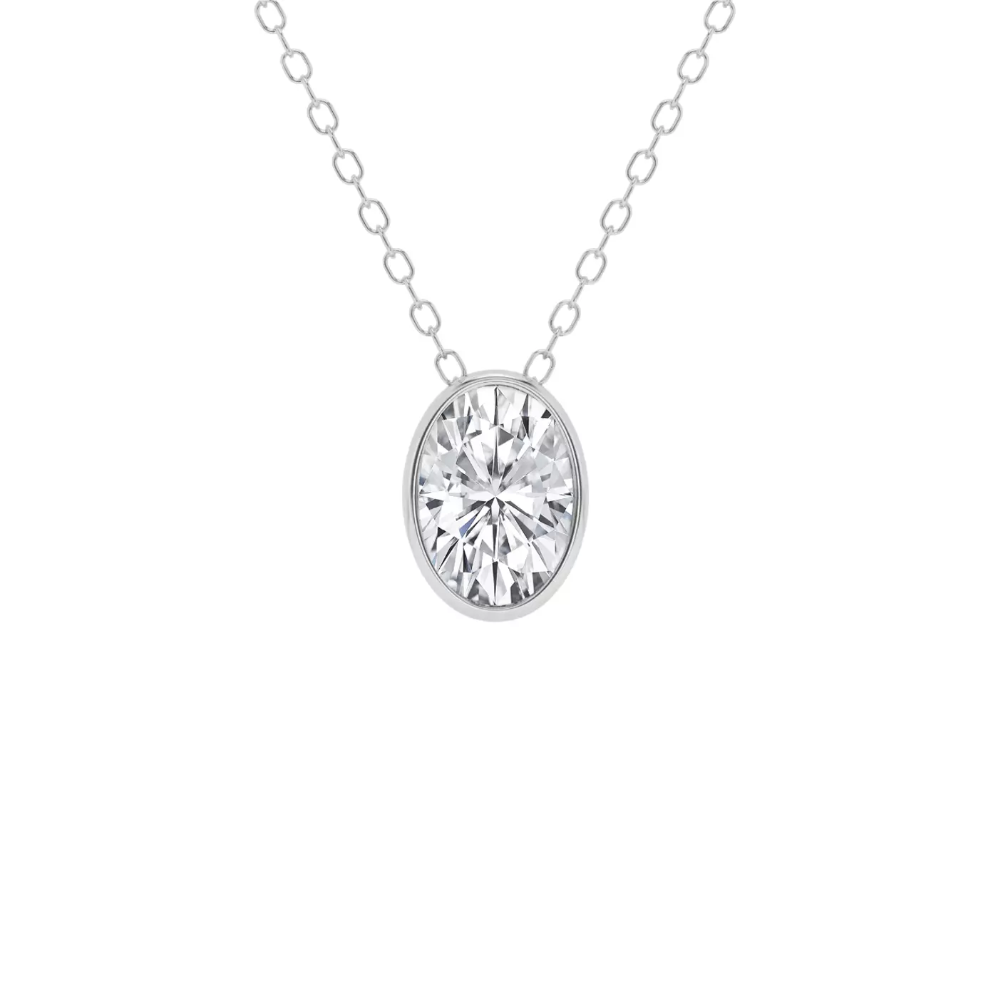 Diamond-First Design 14K White Gold Engagement Ring