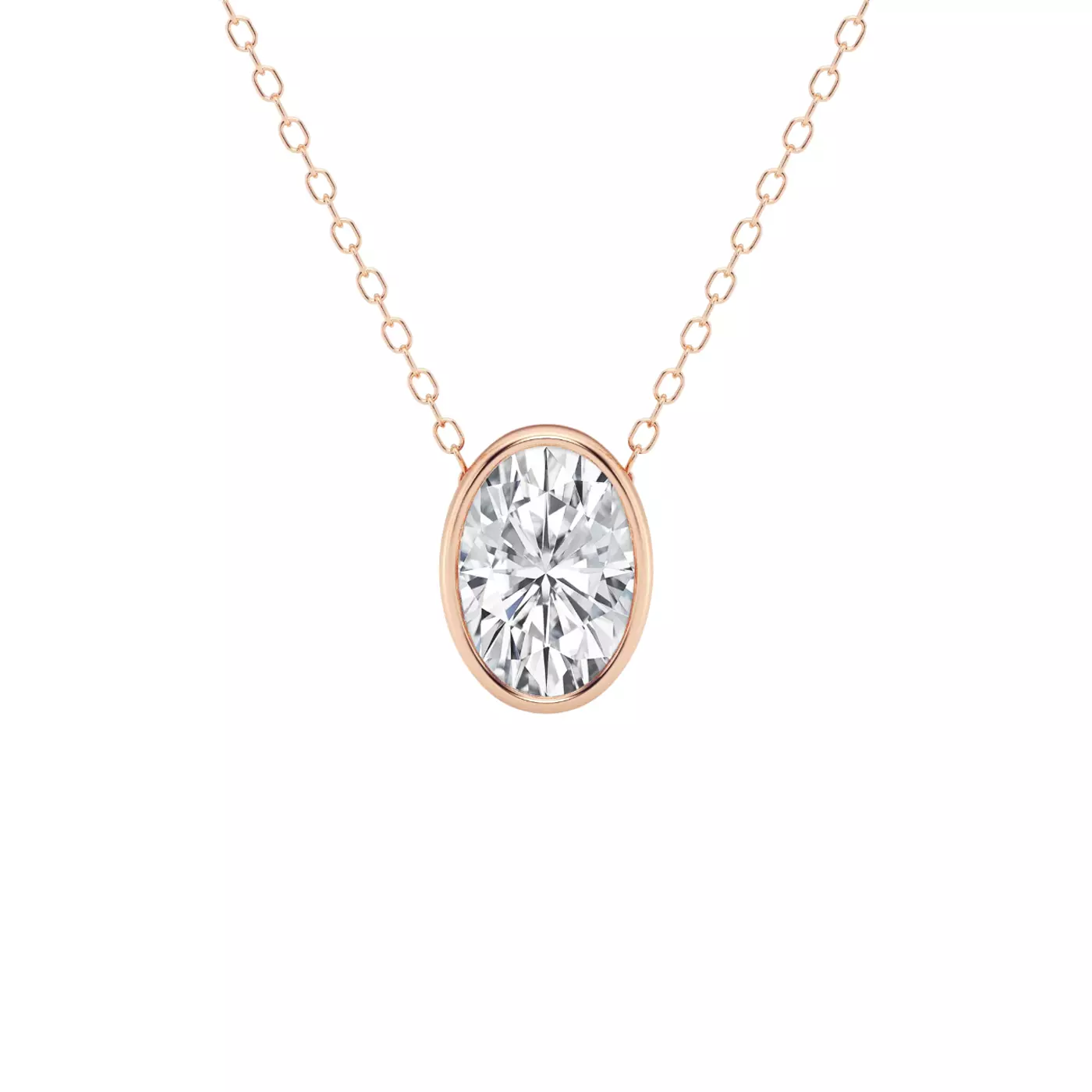 Diamond-First Design 14K Rose Gold Engagement Ring