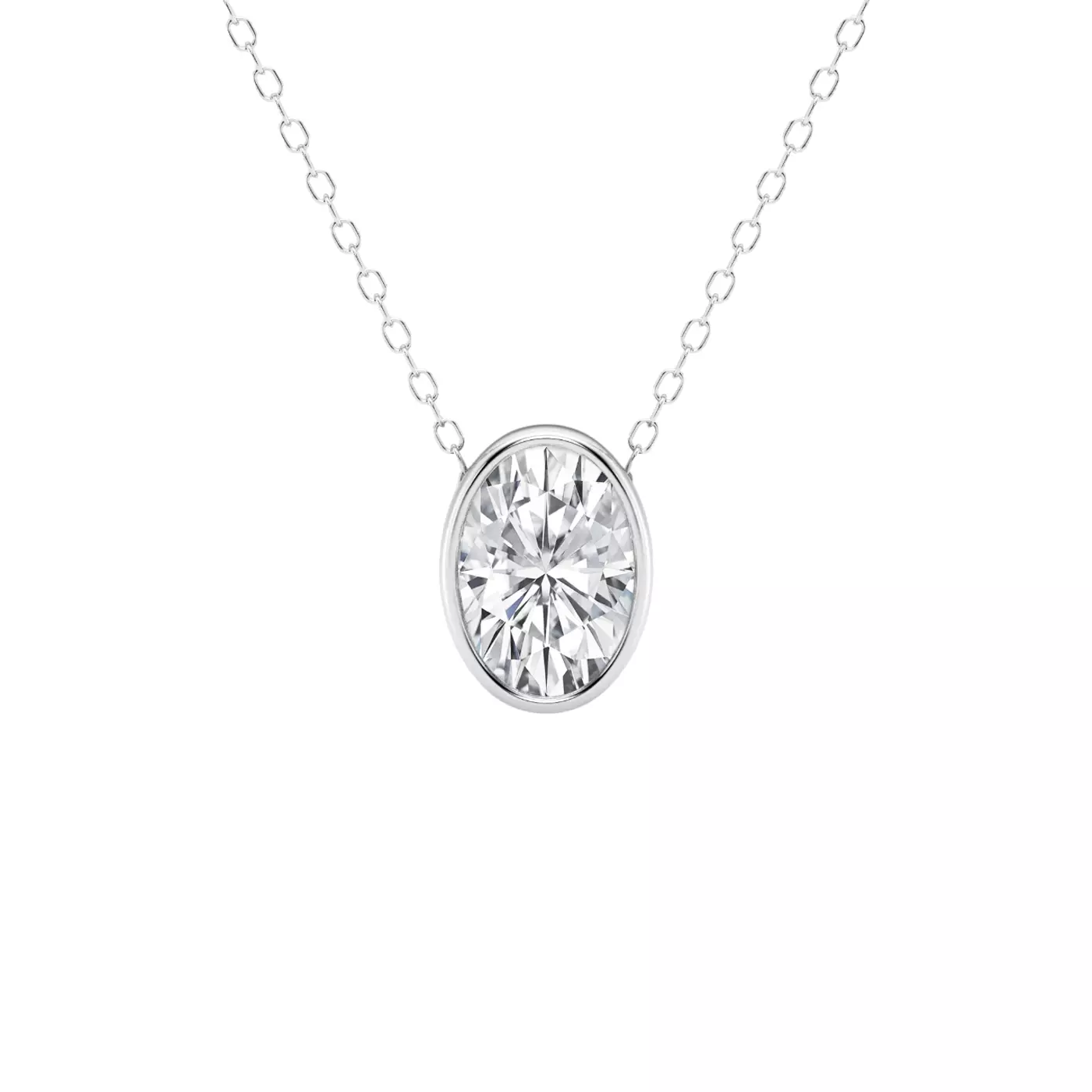 Diamond-First Design 14K White Gold Engagement Ring