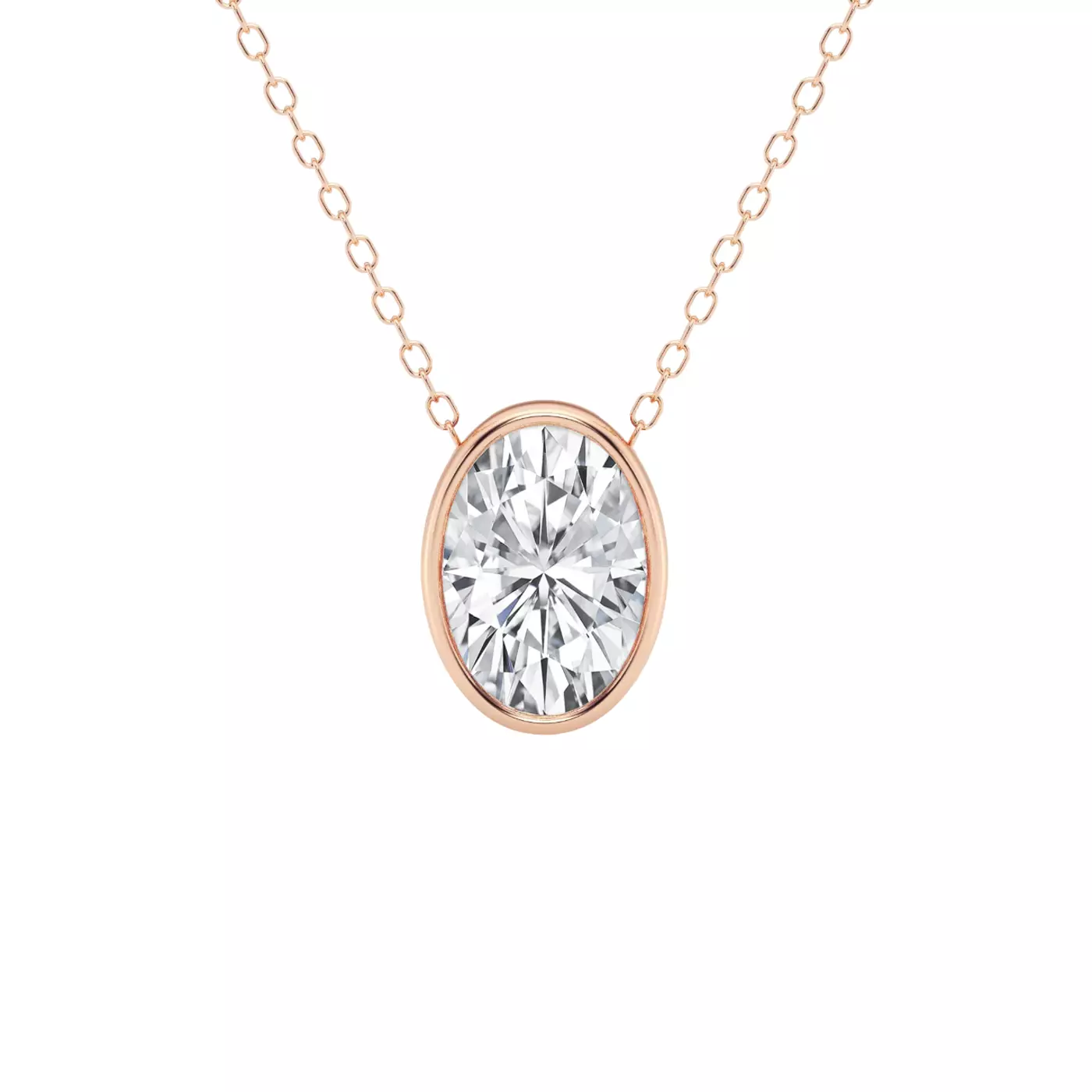 Diamond-First Design 14K Rose Gold Engagement Ring