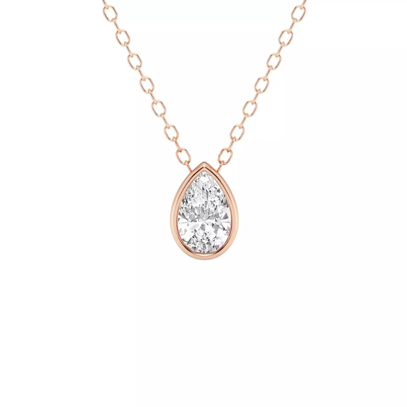 Diamond-First Design 14K Rose Gold Engagement Ring