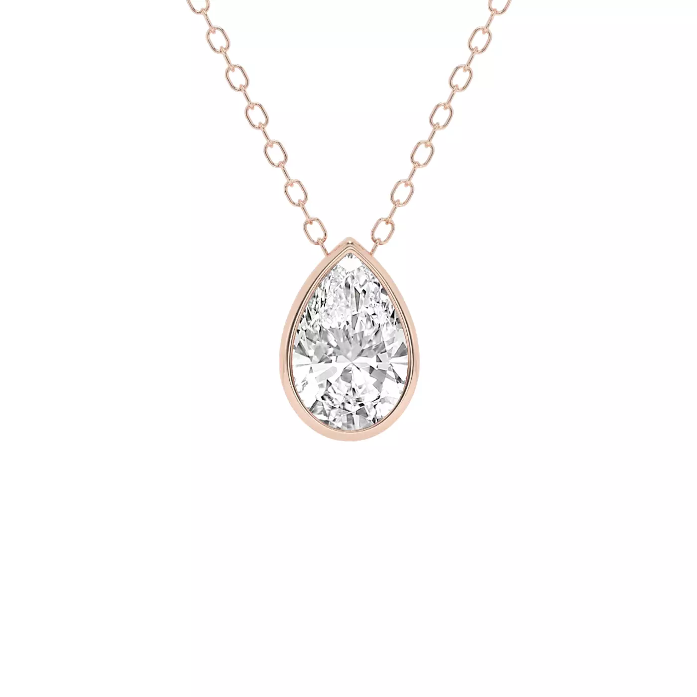 Diamond-First Design 14K Rose Gold Engagement Ring