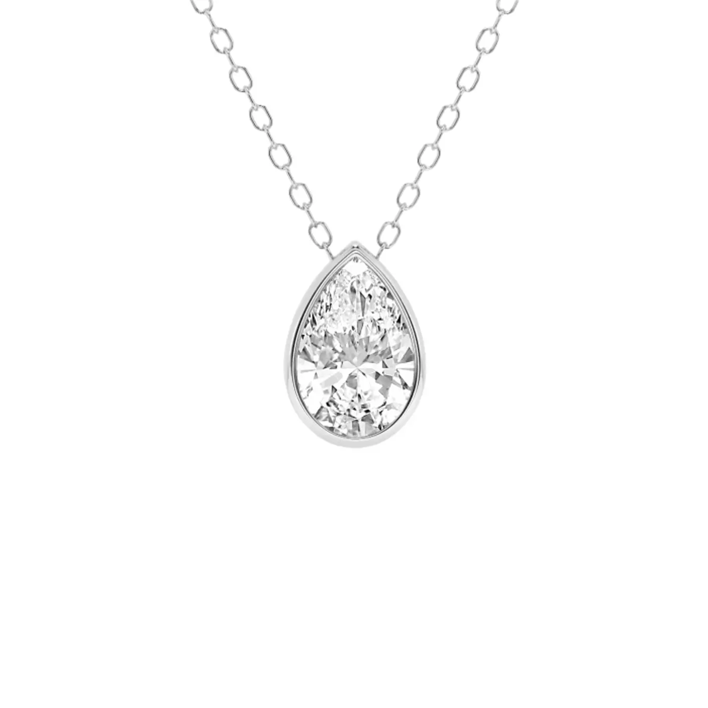 Diamond-First Design 14K White Gold Engagement Ring