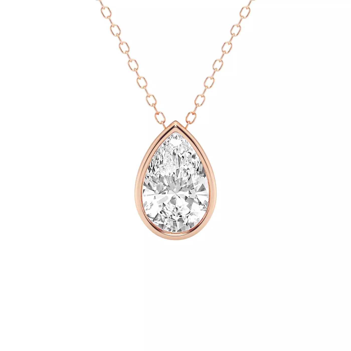 Diamond-First Design 14K Rose Gold Engagement Ring