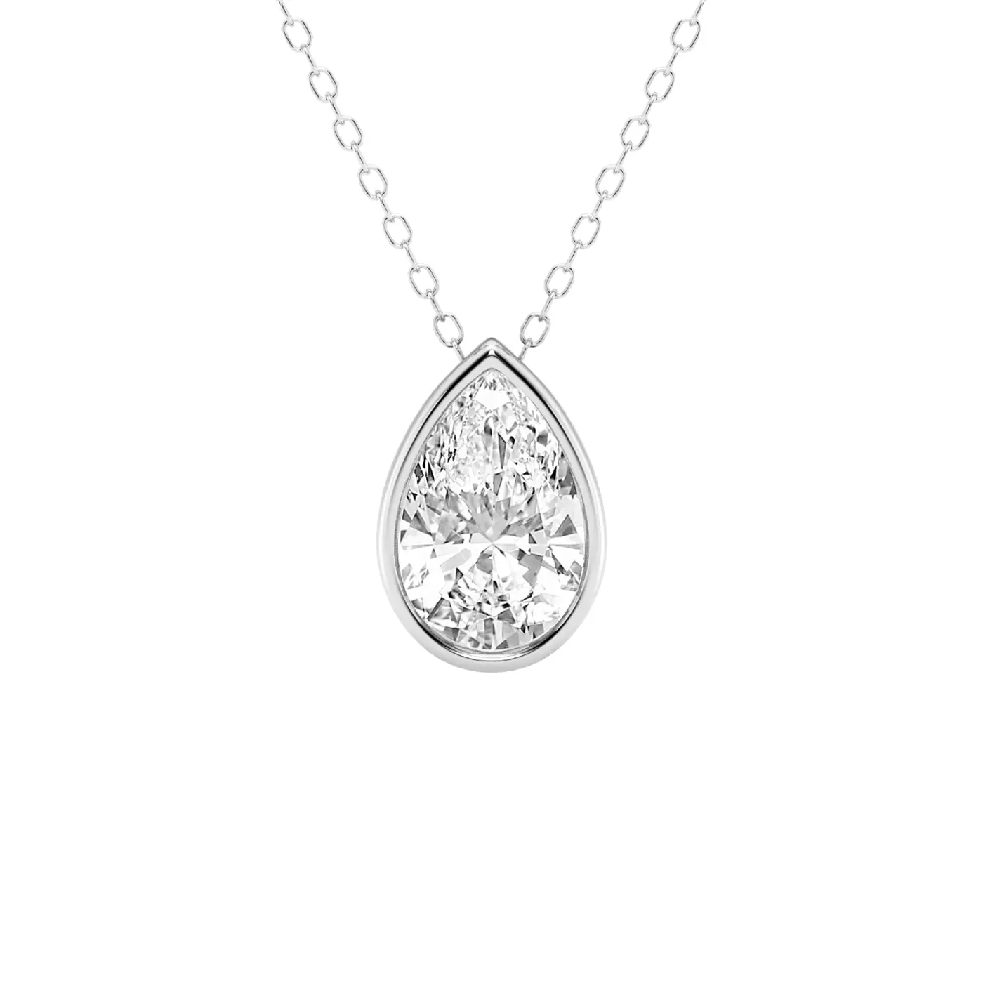 Diamond-First Design 14K White Gold Engagement Ring