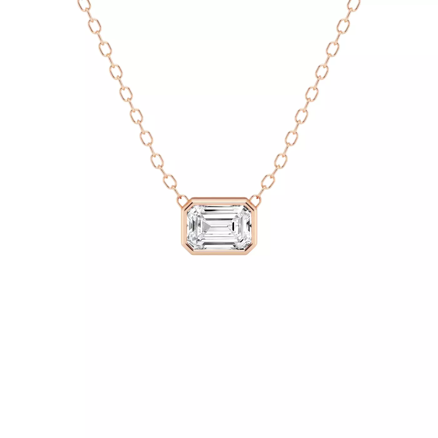 Diamond-First Design 14K Rose Gold Engagement Ring