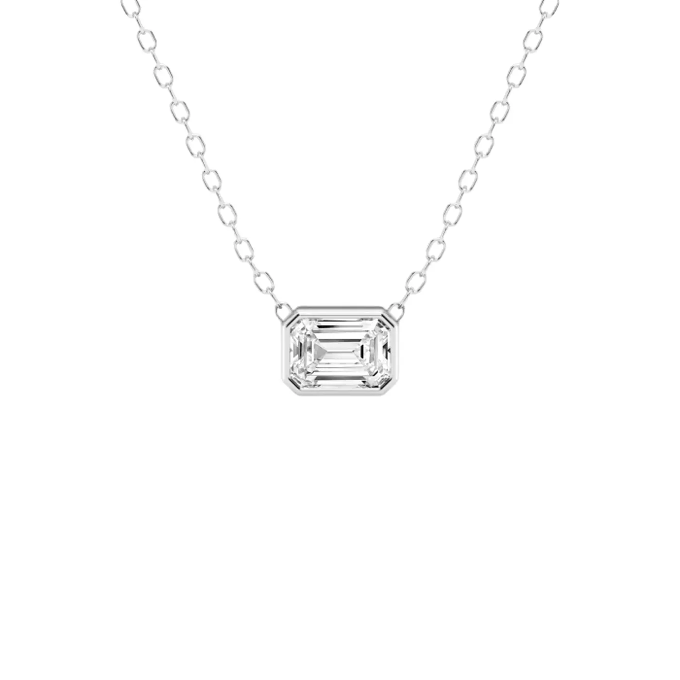 Diamond-First Design 14K White Gold Engagement Ring