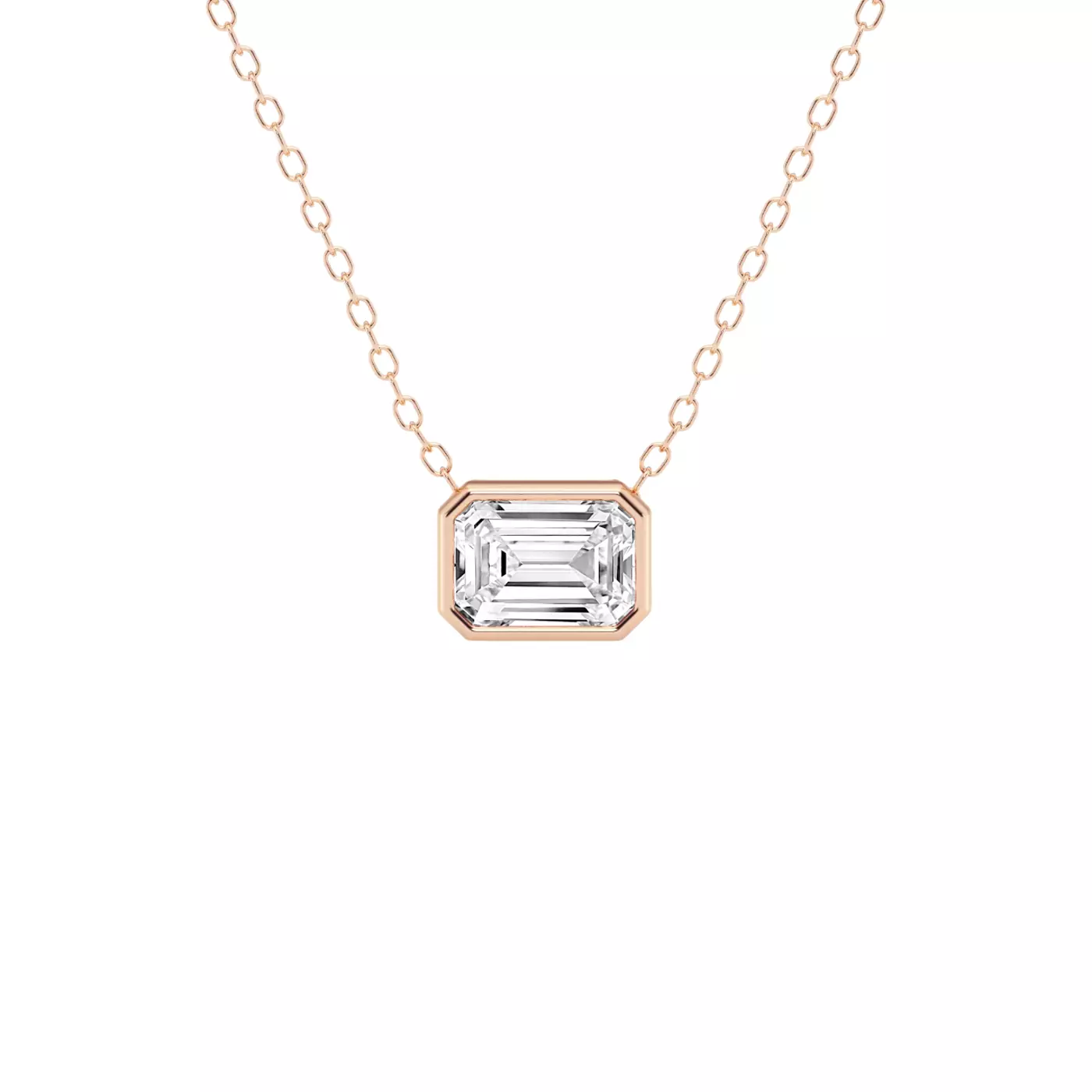 Diamond-First Design 14K Rose Gold Engagement Ring