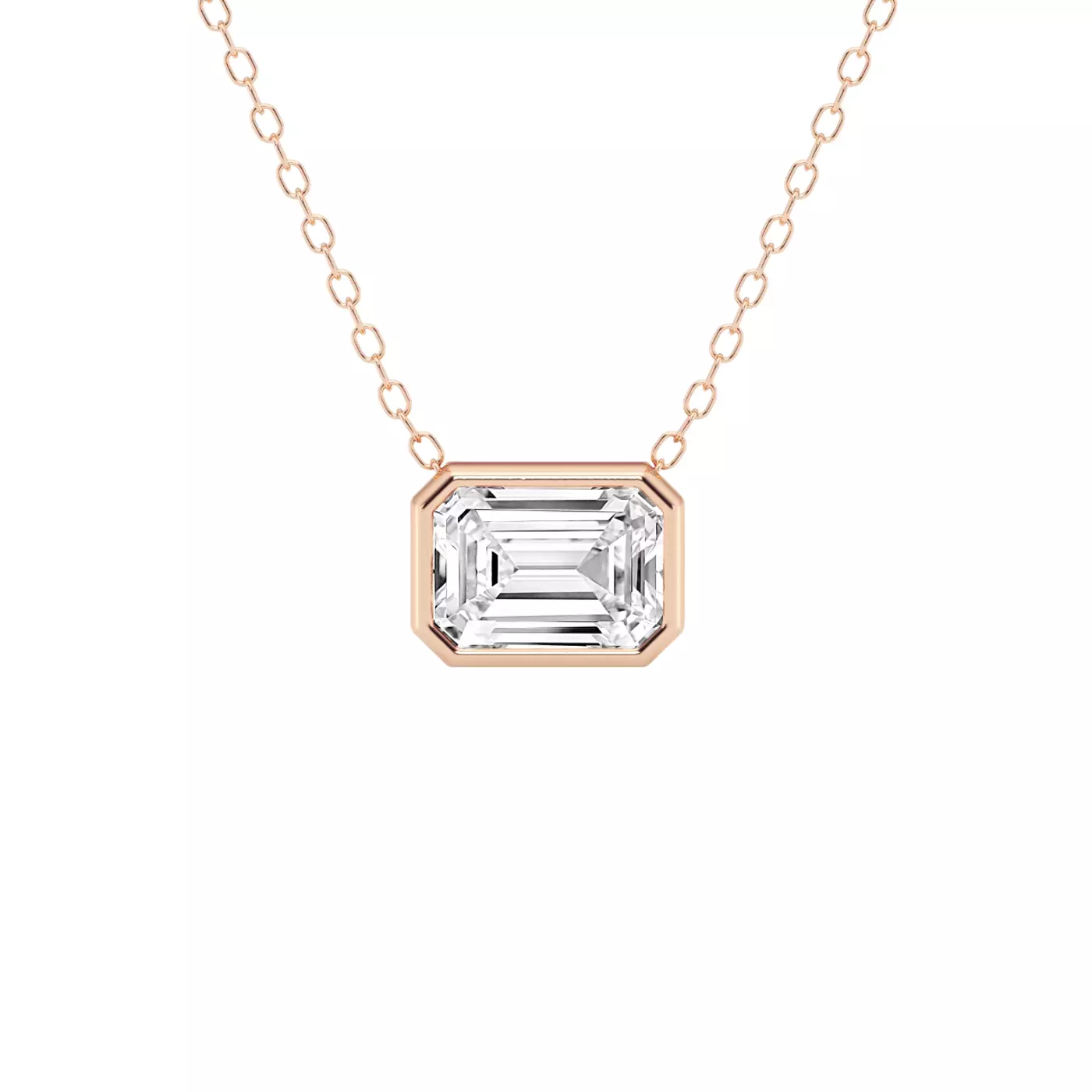 Diamond-First Design 14K Rose Gold Engagement Ring