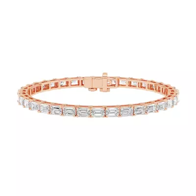 Emerald Lab Diamond East-West Tennis Bracelet (9 ct. tw.)