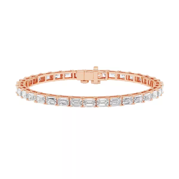 Emerald Lab Diamond East-West Tennis Bracelet (9 ct. tw.)