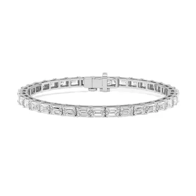Emerald Lab Diamond East-West Tennis Bracelet (9 ct. tw.)