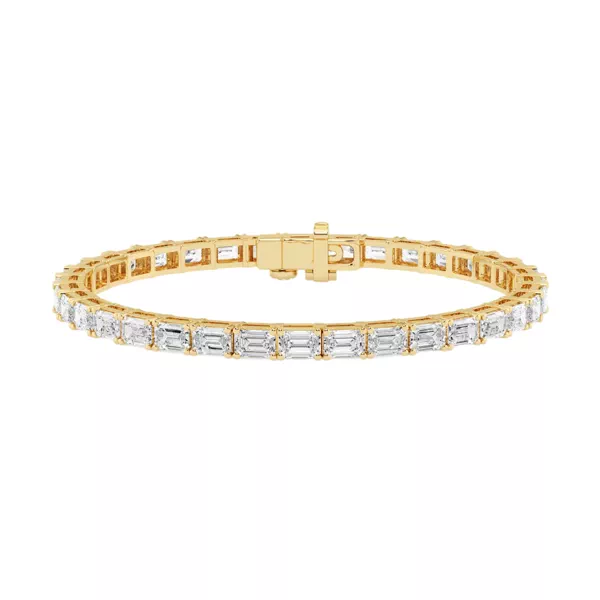 Emerald Lab Diamond East-West Tennis Bracelet (9 ct. tw.)