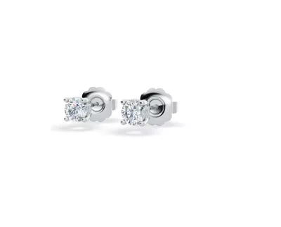 Lab Diamond Silver Stud Earrings (.25 ct. tw.)