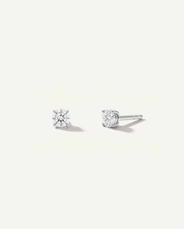 items Lab Diamond Silver Stud earrings (.25 ct. tw.)