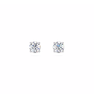 Lab Diamond Silver Stud Earrings (.50 ct. tw.)