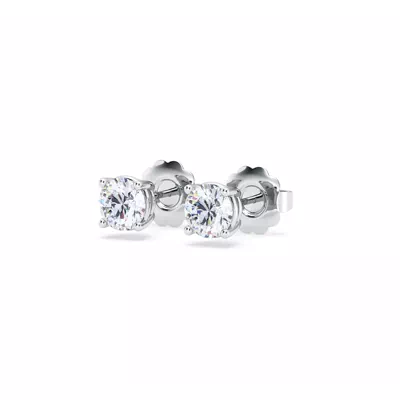 Lab Diamond Silver Stud Earrings (.75 ct. tw.)