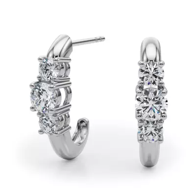 Trio Lab Diamond Earrings (1 ct. tw.)
