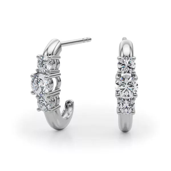 Trio Lab Diamond Earrings (1/2 ct. tw.)